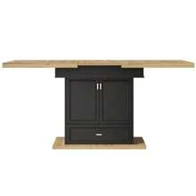 Extendable Dining Table - Wooden Table From 110 To 140 Cm For Kitchen And Dining Room - Seats 6 - Dimensions: 110 X 80 X 75 Cm - For Patio And Living Room - 自然色 - 查看 8