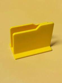 1pc Computer Folder Shaped Bookshelf, Minimalist 3D Printed Multi-Scenario Vertical Stand, Portable Laptop, Books, Textbooks, Assignments, Suitable For Student Desk Desktop Decoration. Teacher Gifts Thank You, School Supplies, Classroom, Christmas, Stationery Supplies - Yellow - View 7