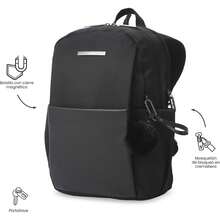 TOTTO Mochila Mediana para Mujer Porta Laptop 14 con Bolsillo Discreto - Ideal para la Escuela, Oficina o Viajes - 20L ADELAIDE 1 2.0 - Ver 6
