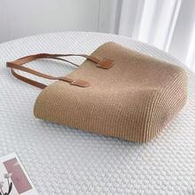 1 Hat + 1 Bag For Women, Suitable For Daily Wear - Khaki Whip - View 5