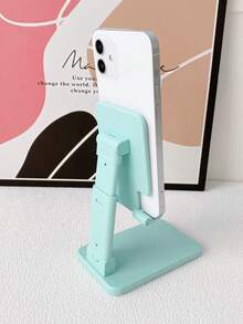 Foldable Desktop Phone Stand, Suitable For IPhone And Android Phones, A Gift For Family And Friends On Birthdays And Holidays, Phone Accessory Stand. - Green - View 1