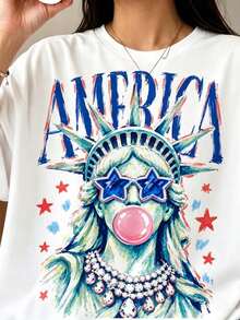 Women T-Shirts - 白色 - 查看 1