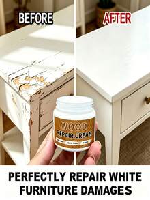 Wood Touch Up Paint, 30ml White Touch Up Pen For Wood Refinishing, Quick-Dry Paints For Scratches,Chips And Spots On Furniture, Cabinets, Doors, Tables, And Dressers - C - View 6