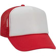 Otto - Gorro de Camionero de Malla con 5 Paneles Frontales de Espuma de poliéster - Rosa/Blanco/Rosa - Ver 16