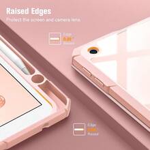 Hybrid Magnetic Slim Auto-Off Smart Tablet Case - Pink - View 2