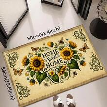 1/2 buah Keset Pintu Motif Bunga Matahari, Keset Lantai Dapur, Keset Penyerap Poliester, Keset Lantai Dapur, Cocok Untuk Dapur, Ruang Tamu, Pintu Masuk, Balkon, Dekorasi Rumah, Hadiah Liburan, Keset Kamar Tidur, Keset Kaki, Keset Hewan Peliharaan, Dekorasi Kamar Mandi, Dekorasi Ruangan, Dekorasi Dapur - MultiWarna - View 8
