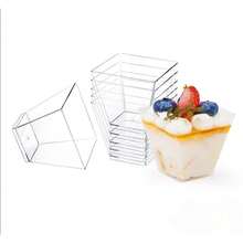 100/75/50/40/30/25/20/10pcs 60ml Dessert Cups, Party Dessert Cups, Suitable For Desserts, Sweets, Pudding, Cheesecake, Mousse, Cake Decoration, Reusable, Suitable For Parties, Gatherings, Birthday Parties, Weddings - Clear - View 5