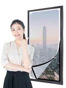 2026 Magnetic Window Mosquito Net DIY Screen, Invisible Mesh Curtain, Custom Insect & Fly Proof, With Lock, Windproof - White Magnetic - View 3