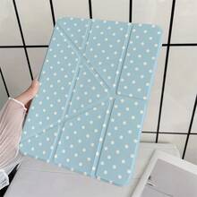 1件波點雙面平板保護殼，相容 iPad Pro 11/第10代 10.9 吋 2022 智能保護殼/Air 13(M3 2025)/Air 11(M3 2025)/Air 11(M3 2025)/11(A16 2025)/相容 Galaxy Tab S10+/S9/A9，相容 Galaxy A9/S9/S7/S18+，相容 Matepad - 彩色 - 查看 5