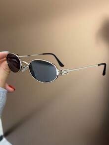 1 Pair Oval Metal Kids & Teens Cute Beach Fashion Colorful Casual Premium Eyeglasses - Multicolor - View 6