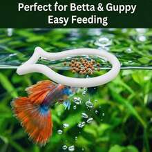 3D Printed Fish Tank Feeding Ring | Universal Anti-Scatter Hanging Feeding Ring | Convenient Aquarium Feeding, Neat And Organized, Enhances Visual Appeal - View 3