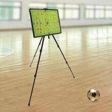 Soccer Board With Stand Portable Tactical Display Board Magnetic Soccer Clipboard With Triangle Bracket And Portable Backpack - Black and Green - View 9