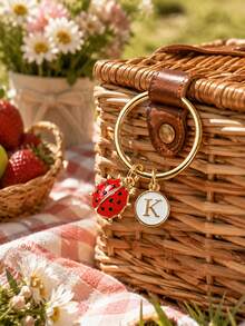 Ladybug Metal Keychain, Customizable, Back To School Bag Keychain Gift, Mother's Day Father's Day Gift, Gift For Boys Gifts For Mother, Father, Graduation, And Teacher - Red Ladybug - View 4