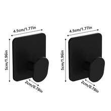 Drill-Free Self-Adhesive Hooks-Heavy-Duty, Waterproof, And Rust-Resistant. These Versatile Wall-Mounted Hooks Are Ideal For Hanging Cookware, Ladles, Dishcloths, And More; Suitable For Use In Bathrooms, Bedrooms, Living Rooms, Or Behind Doors. - Multicolor - View 13