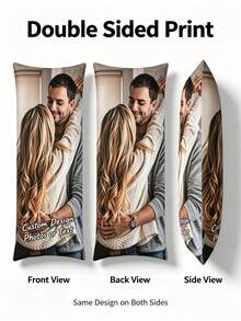 DIY Custom Personalized Photo Double-Sided Pillow Cover For Sofa Bedroom Home Decoration Pet Commemoration Gift Throw Pillow Case, Aesthetic Home - Multicolor - View 5