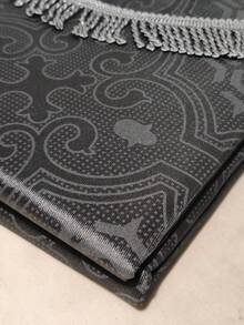 Casaisla Home Collection Set Cortinas Jacquard Lujosas con Velo y Cenefa (270x215+42 cm) 2 Paneles y 2 Cuerdas de Amarre, Cortinas Satinadas, Elegantes y Atemporales 7 Colores Disponibles - Gris Oscuro - Ver 6