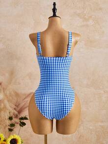 Women Plus Size Sports Dresses - Blue - View 2