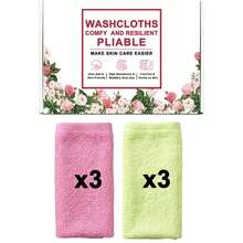 Makeup Remover Cloths, Cleansing, Reusable, Soft & Washable Coral Fleece Microfiber Washcloths/Towel For Face, Eye, Lips, Pack Of 4/6/20, 10 X 10 Inch - Multicolor - View 12