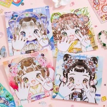 1本創意美甲與髮型設計貼紙書，含12+款可愛女孩DIY換裝貼紙，包括美甲裝飾、髮飾與角色裝飾，適用於剪貼簿、日記本與創意手工，女孩換裝遊戲貼紙，趣味貼紙書，生日禮物，女孩節日禮物，適合3-10歲女孩，女孩玩具，玩具 > 禮物，可愛小東西，女孩娃娃貼紙 - 彩色 - 查看 10