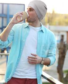 Syhood - Gorros de algodón para hombre, 6 piezas, gorras de cráneo, gorros de dormir, multifuncionales, para hombres y mujeres - Colores vintage - Ver 6