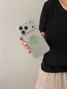 Fresh Oil Painting Star Green Apple Phone Case Compatible With IPhone 17 Pro Max, 16 Pro Max, 17, 13, 15 Pro, 14, Matte Anti-Drop Women's Phone Cover - Green - View 12