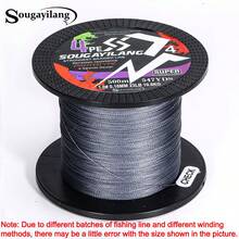 SOUGAYILANG Dây câu bện PE 4 sợi chất lượng cao - Độ bền cao, chống mài mòn, bền bỉ - Có các chiều dài 120 yard, 360 yard và 600 yard. - Xám - Xem 27