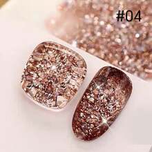 MISS MIANEL 10ML/Pc Suoer Flash Platinum Korean High Density Glitter Whitening Gel Nail Polish White Pink Gold Black Green Sparkling Glitter Nail Polish Manicure Supplies UV LED Light - Multicolor - View 14