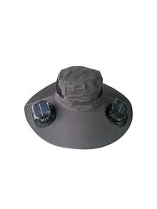 Solar Powered Double Fan Cooling Hat, USB Rechargeable, Adjustable Strap, Breathable, High-Efficiency, Long-Lasting, Powerful Airflow, Suitable For Outdoor Activities - A - View 15