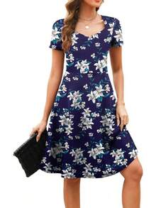 floral azul marino