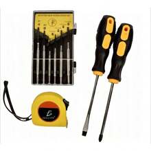 Kit Herramientas Desarmadores Punta Precisión Cinta Métrica - Multicolor000 - Ver 1