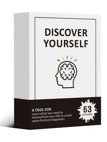 1pc Discover Yourself & Find Yourself Game Cards, Intelligence Enhancement, Thinking Logic Training Gift, Suitable For Birthday Gift, Holiday Gift - Multicolor - View 4