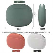 1 pieza Bolsa de almacenamiento multifuncional de silicona portátil, puede almacenar lápiz labial, auriculares inalámbricos, cable de auriculares, monedas, artículos pequeños, adecuada para el hogar, regalo, vacaciones y festividades (Halloween, Navidad, etc.) y otras ocasiones - View 8