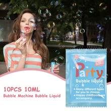 [Holiday Bestseller]Children's Bubble Refill Liquid 10/20/30 Pack, Dense And Long-Lasting Bubbles, Outdoor Party, Birthday Party, Lawn Picnic Atmosphere Creator, Summer Toy Loved By Boys And Girls, Top Choice For Children's Day / Birthday / Holiday Gifts - Multicolor - View 10
