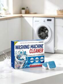 Washing Machine Cleaning Tablets, Gentle Internal Cleaning, Stain Removal, Limescale Removal, Odor Elimination, Fresh Scent - Multicolor - View 3