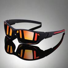 1/Multi-Pair Unisex Full Frame Sports Eyeglasses, Colorful Reflective Lenses UV Protection, All-Season Windproof Sun Protection, Cycling Hiking Driving Beach Travel Outdoor Versatile Eyeglasses - Multicolor - View 10