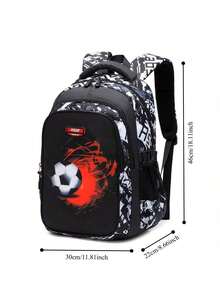 Asge The Boy Has A Receipt In His Backpack For Children As A Quickie For School Bags For Middle School Students - 灰色 - 查看 3