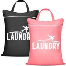 1pc Large Travel Laundry Bag With Handle, Suitable For Dirty Clothes Washing, Wet & Dry Swimwear Bag, Gym Training Bag, College Dorm Use - Multicolor - View 14