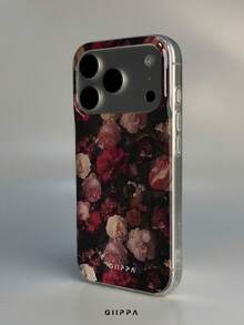 GIIPPA 1件玫瑰圖案設計手機殼，適用於Phone 17 Pro Max，相容於Phone 16 Pro Max、15 Pro Max、14 Pro Max，韓式高端時尚有趣手機殼，相容於11/12/13/14/15/16 Pro Max Plus，優雅設計適合男女，聖誕節、情人節、復活節、婚禮季和生日送給女友的完美禮物！ - 彩色 - 查看 4