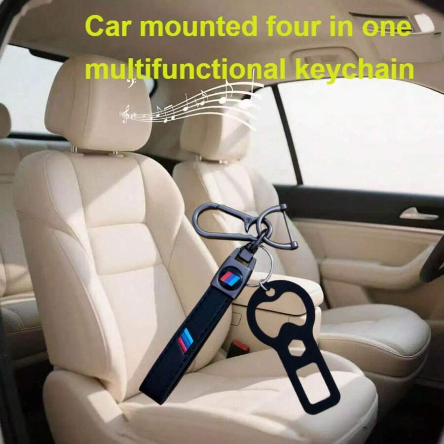 TRTY 4-In-1 Multifunctional Keychain, With D-Shaped Key Ring, Camping Outdoor Beverage Opener, Portable Metal Flat Cap Opener, Car Temporary Emergency Wrench, Interior Seat Accessory, Suitable For Cars, Off-Road Vehicles, Trucks, Motorcycles, Home, Picnic, Party, Office, Warehouse, Etc., Also An Ideal Holiday And Birthday Gift