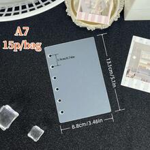 5/10/15Pcs A6/A7 Sticker Book Replacement Pages, Hard Sticker Book Base Paper, Sticker Loose-Leaf, Sticker Book Making, Christmas New Year Gift, Hard Sticker Book Thick Loose-Leaf, Loose-Leaf Notebook Divider, PP Sheet, Suitable For Sticker Book, Notebook, Savings Plan Book, Collage, Crystal Bubble Sticker,Back To School Season - Sets - View 11