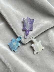 Electroplated UV Colorful Turtle Pendant, Dual-Color Acrylic Pendant, Suitable For DIY Earrings, Bracelets, Necklaces - Multicolor - View 8