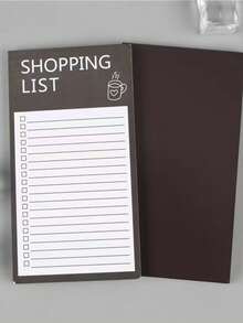 1pc Creative Magnetic Rectangular Fridge Memo Pad, Minimalist Personalized Tear-Off Writable Business Notepad - A - View 12