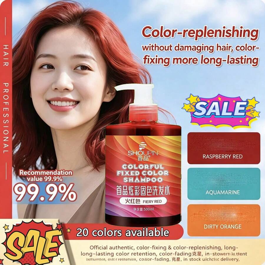 Color Depositing Shampoo Specially For Bleached Dyed Hair Anti-Yellow Color Lock Refresher Slow Fading Silky Repair Damaged Hair Color Hair Wash - Shampoo - View 1