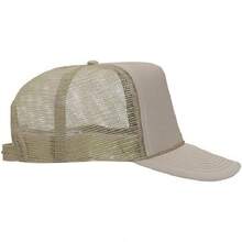 Otto - Gorro de Camionero de Malla con 5 Paneles Frontales de Espuma de poliéster - Rosa/Blanco/Rosa - Ver 5