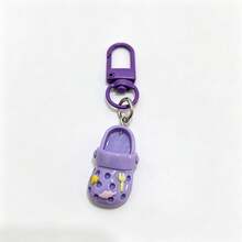 1pc/6pcs Colorful Mini Slippers Keychain, Cute Cartoon Sweet Shoe Pendant, Bag Accessory, Suitable For Daily Matching, Party Gift - View 9