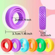 1 bộ 1 chiếc nhẫn xoay fidget 3D mini, nhẫn giảm căng thẳng ngón tay cầm tay, đồ chơi cảm giác chống lo âu cho người lớn, cải thiện sự linh hoạt ngón tay và tập trung (màu ngẫu nhiên) - Nhiều màu - Xem 4
