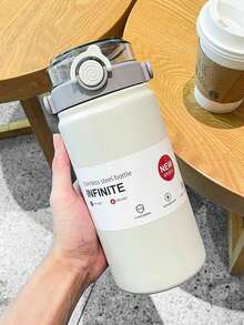 1个高品质双层保温杯，大容量316不锈钢水瓶，户外运动便携防漏杯，容量1000毫升 - 多色 - 查看 9