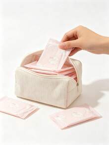 1pc Sanitary Pad Storage Bag, Portable Feminine Hygiene Pouch For Girls, Students, Menstrual Period,Sanitary Pad Bag,Travel Essentials,Back To School - Multicolor - View 5
