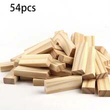 疊疊樂 Jenga 疊疊塔平衡遊戲，多米諾木塊經典木製倒塔積木，適合派對聚會的多人對戰遊戲，刺激的遊戲之夜 - 彩色 - 查看 10
