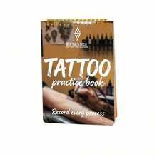 SUANGL Tattoo Practice Skin Notebook 1mm Thickness 10 Sheets Flexible Silicone Simulated Skin Portable Pocket Size Tattoo Training Practice Skin Suitable For Pattern Transfer And Needle Technique Practice - Multicolor - View 5